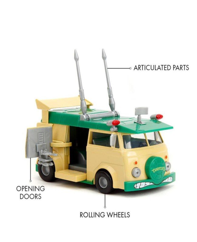 253282000 Jada Turtles Party Wagon 1:32