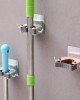 3 Adet Askılı Yapışkanlı Sap Tutucu Banyo Düzenleyici Askı  Mop Paspas Fırça Sapı Tutucu