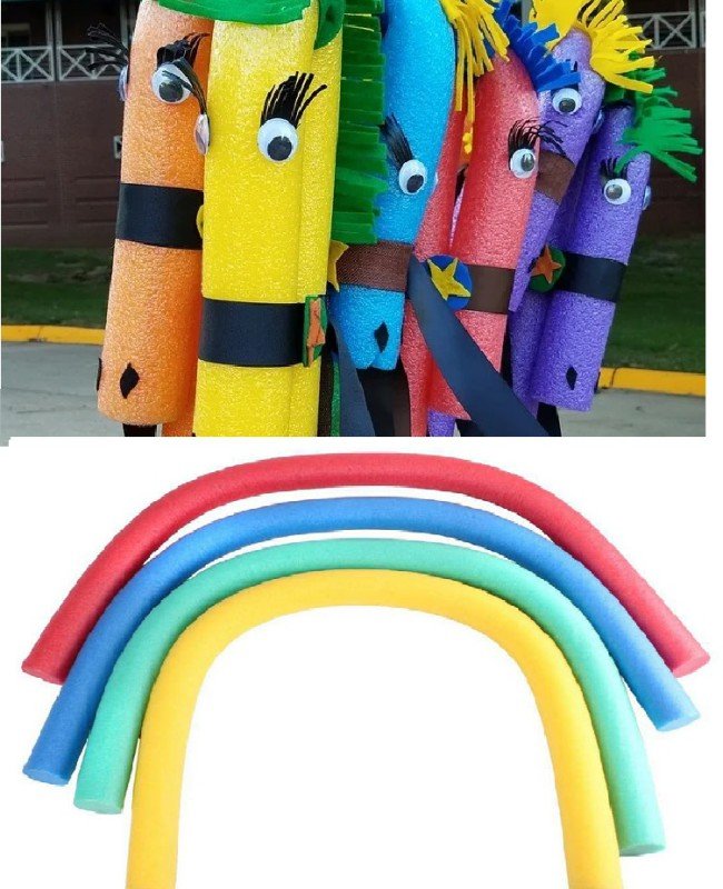 3 Adet Renkli Çocuk Aktivite Köpüğü Hayal Gücü Geliştirici Sosis Şekil Yapma Köpüğü  (150 cm x 6 cm)