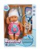 30111 Bebelou Doktor Zamanı Sesli Bebek Seti 35 cm -Sunman