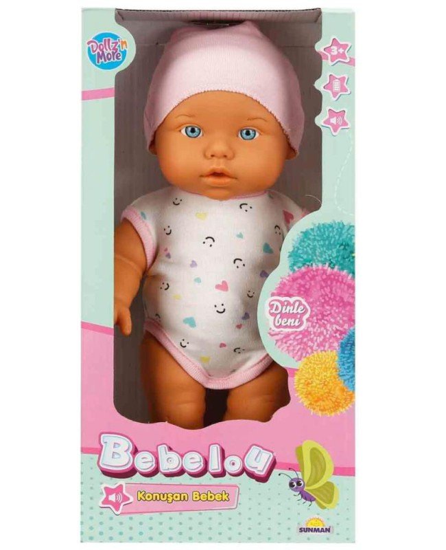 30231 Bebelou Konuşan Bebek 32 cm -Sunman 30231 Bebelou Konuşan Bebek 32 cm -Sunman