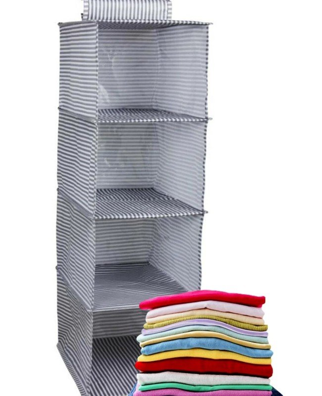  4 Gözlü Dolap Organizer Zebra Model