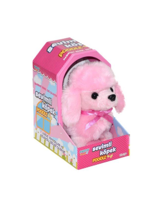 47171 SUN-RST-PFF-PELUŞ SEVİMLİ KÖPEK POODLE HAREKETLİ SESLİ PMB