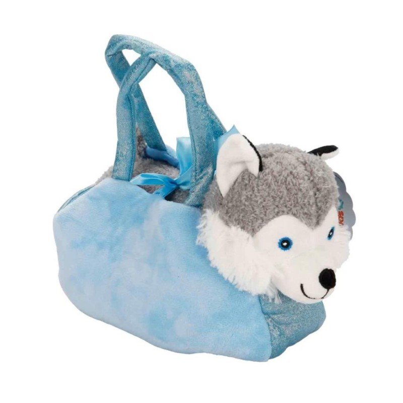 4775 Peluş Kedi Köpek Taşıma Çantalı 20 Cm -Sunman