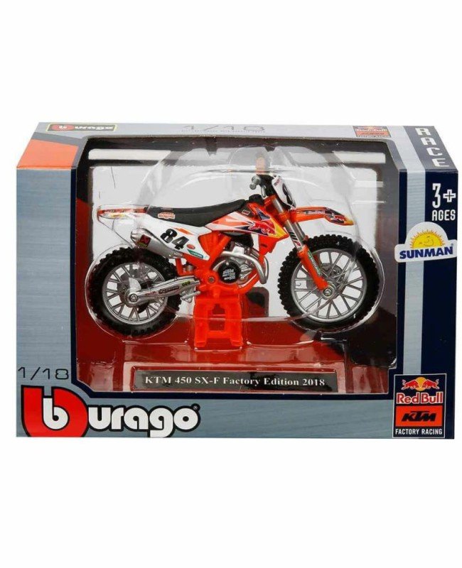 51070 SUN-BUR-1:18 Motor Red Bull KTM 450 2 Asorti - Sunman