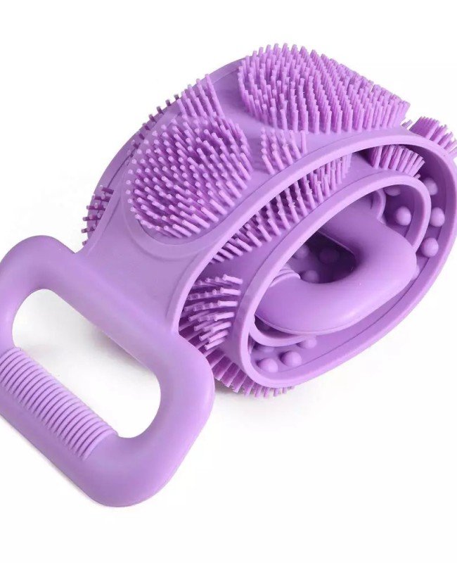 70 cm Çift Taraflı Sırt Kesesi -Silikon Duş Kesesi - Peeling Banyo Kesesi