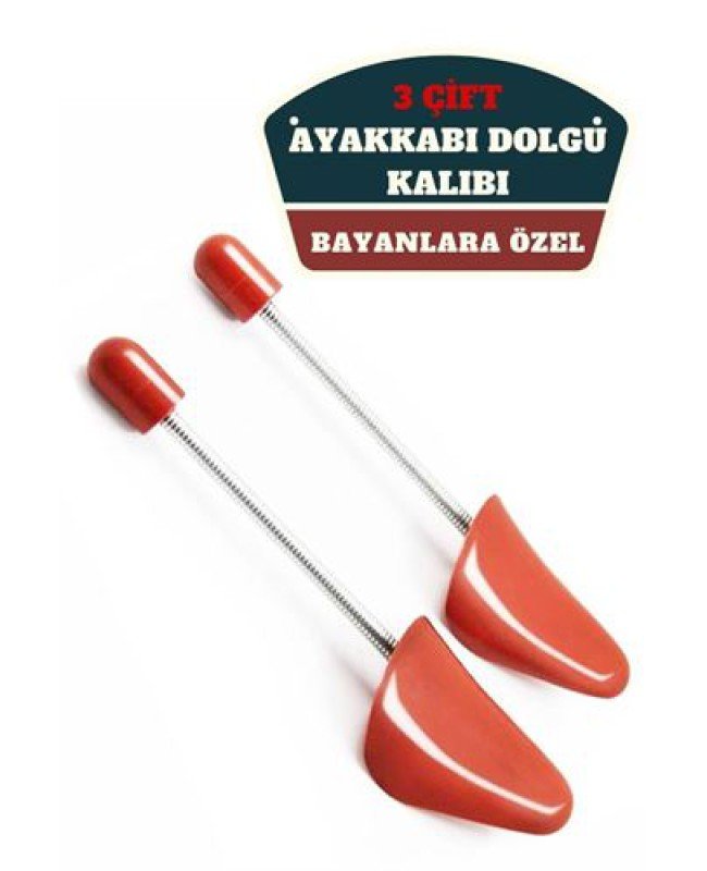 Bayan 36-41 Ayakkabı Dolgu Kalıbı 3 Çift