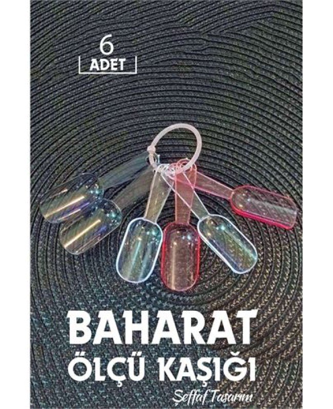 6 Lı Şeffaf Baharat Kaşığı Camino Design 6 Lı Şeffaf Baharat Kaşığı Camino Design