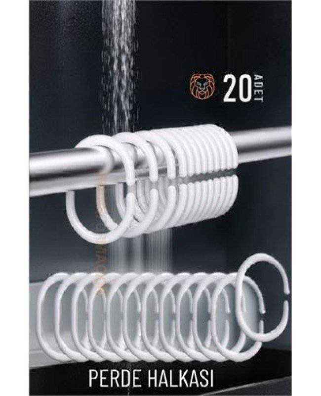 Banyo Perde Halkaları 20 ADET