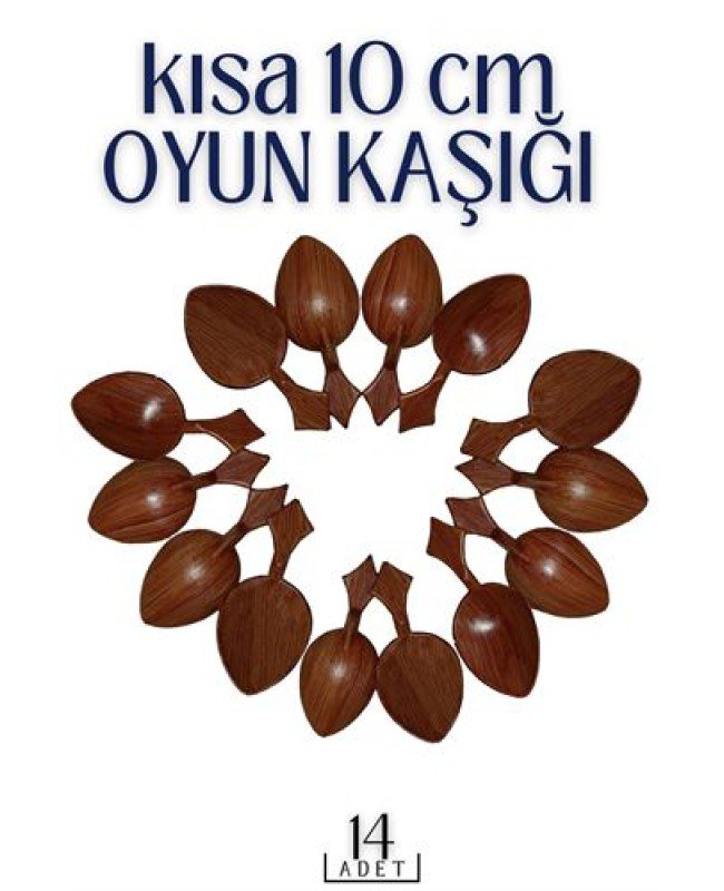 Kısa Oyun Kaşığı 14 ADET