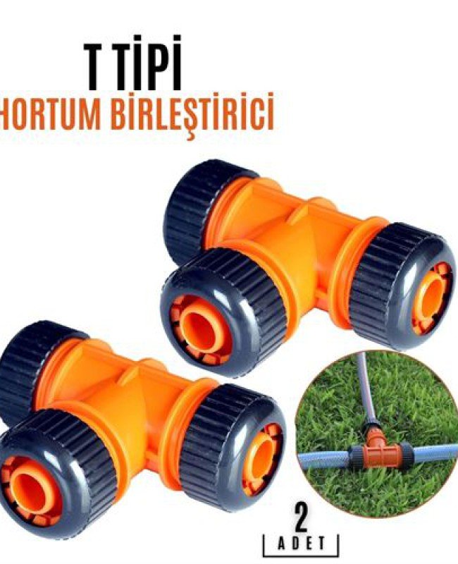 T TİPİ Hortum Birleştirici Aparat 2 ADET T TİPİ Hortum Birleştirici Aparat 2 ADET