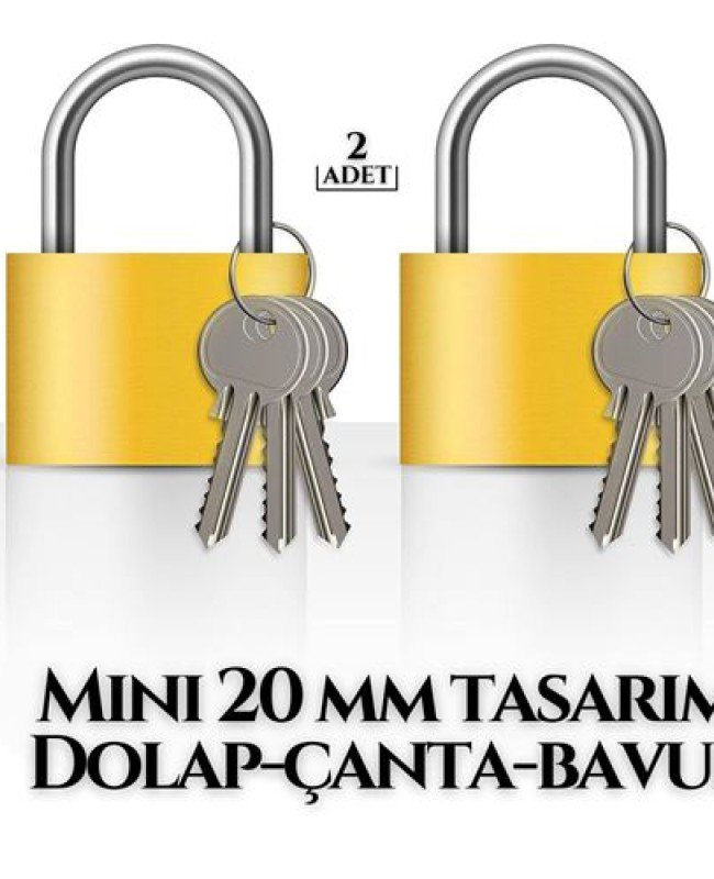 Mini 20mm Dolap Çanta Bavul Kilidi 2 ADET-ALLB-67847