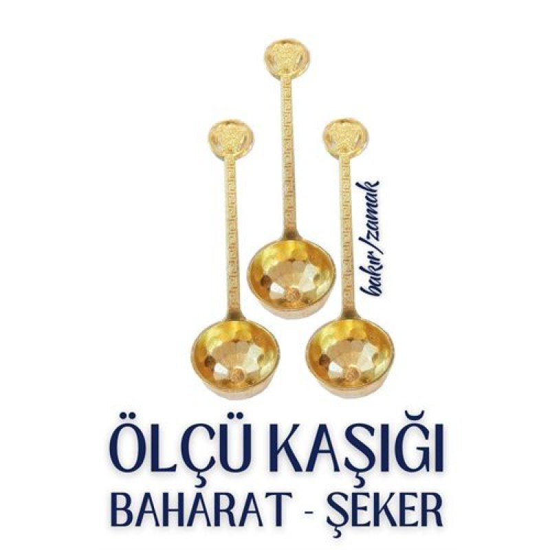 3 lü Şeker ve Ölçü Kaşığı Vintage Design 3 lü Şeker ve Ölçü Kaşığı Vintage Design