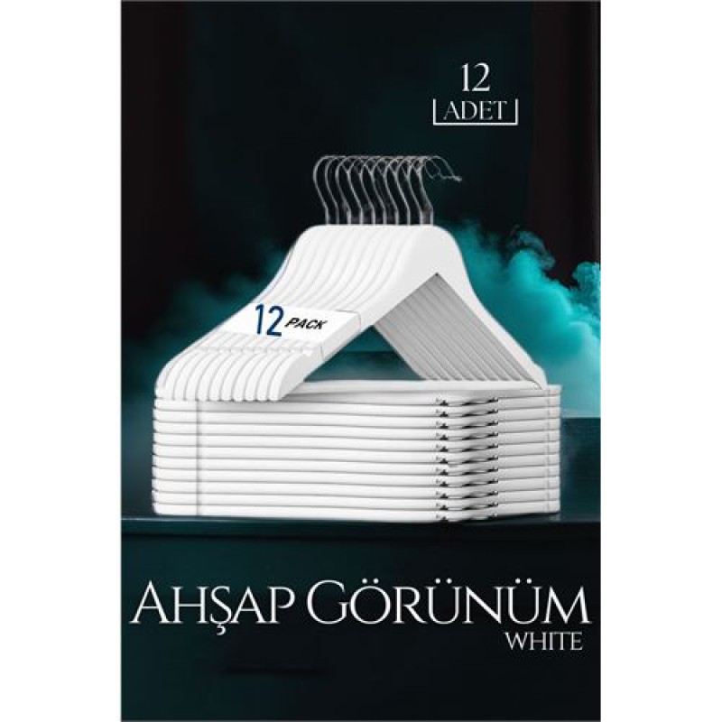 Beyaz Ahşap Görünüm 12 Li Askı Seti Schönbuch Design Beyaz Ahşap Görünüm 12 Li Askı Seti Schönbuch Design