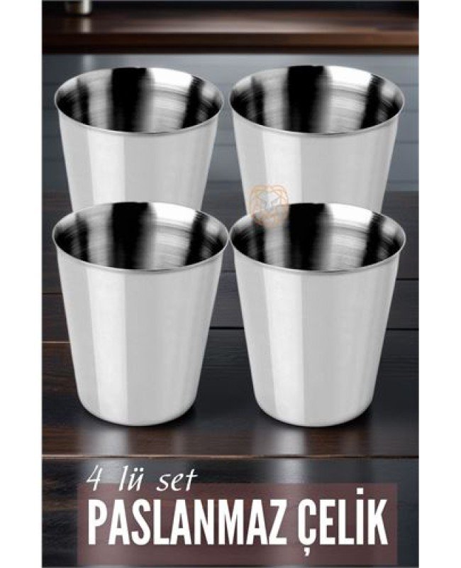Çelik Bardak Seti 4 Adet Fazio Giacinto Design