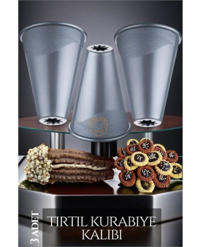 3 Lü Tırtıl Kurabiye Şekillendirici Fracassi Design