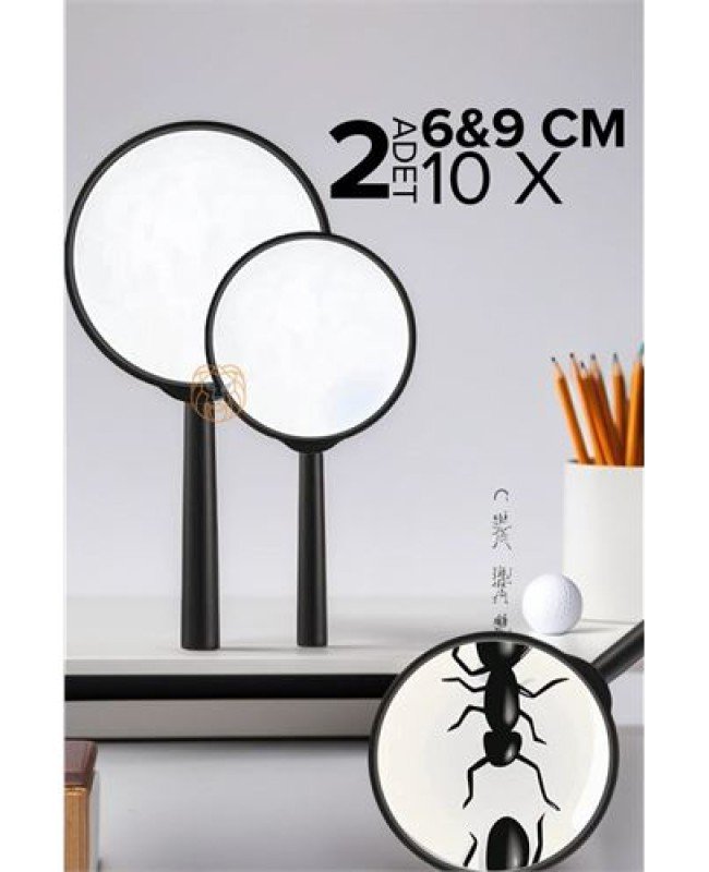 10X Büyüteç 6 ve 9 cm 2 li SET 10X Büyüteç 6 ve 9 cm 2 li SET