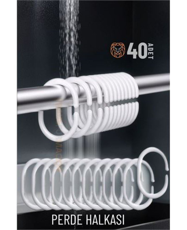 Banyo Perde Halkaları 40 ADET