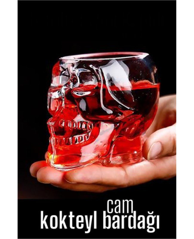 Kokteyl Bardağı Kurukafa Cam Kokteyl Bardağı Kurukafa Cam