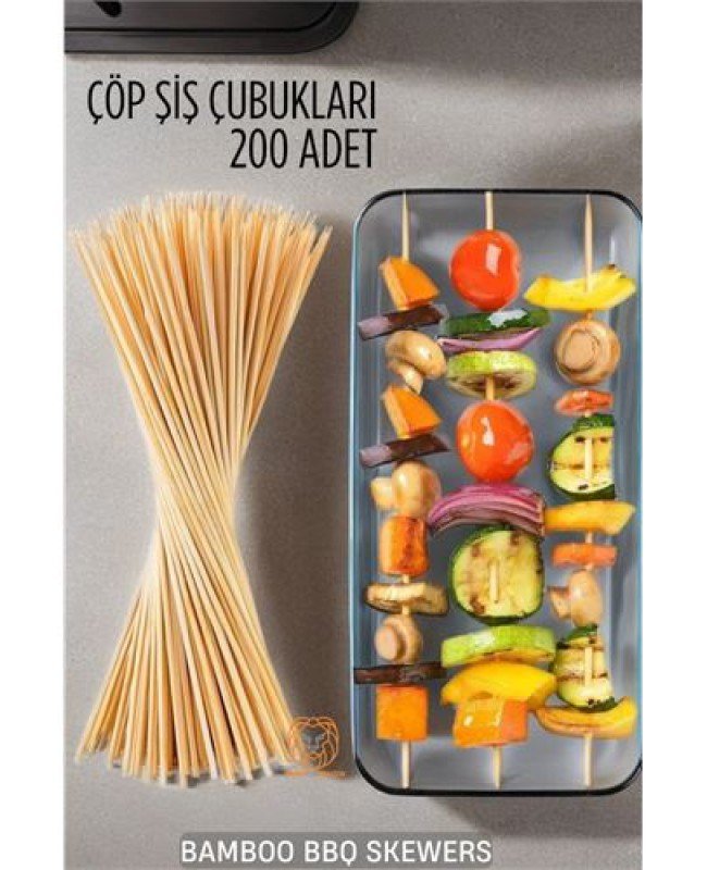 Çöp Şiş İkram Çubukları Bamb 200 ADET Çöp Şiş İkram Çubukları Bamb 200 ADET