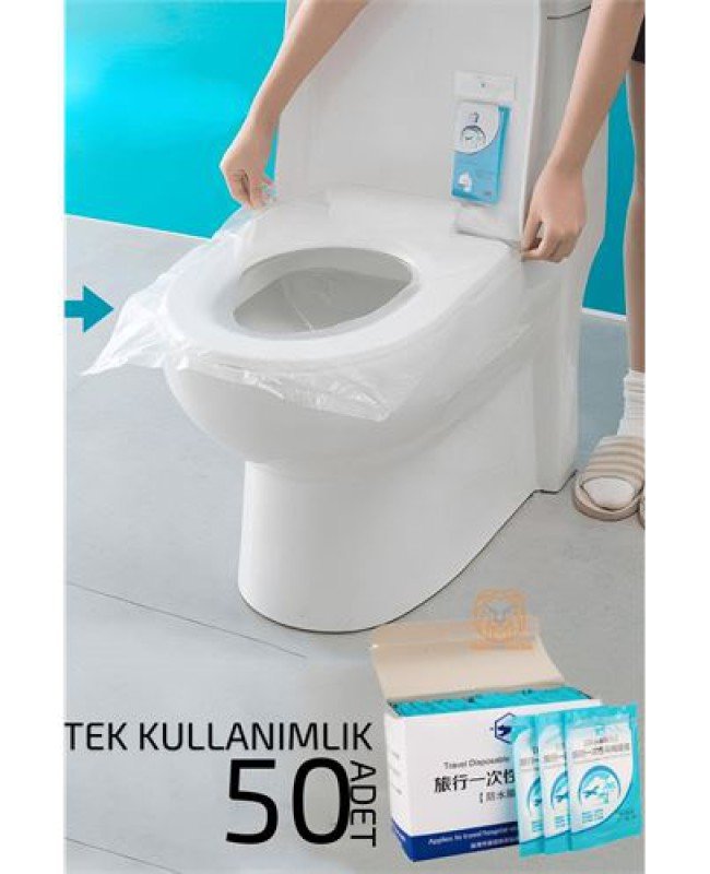 Klozet Kapağı Kılıfı Hijyenik Tek Kullanımlık 50 ADET