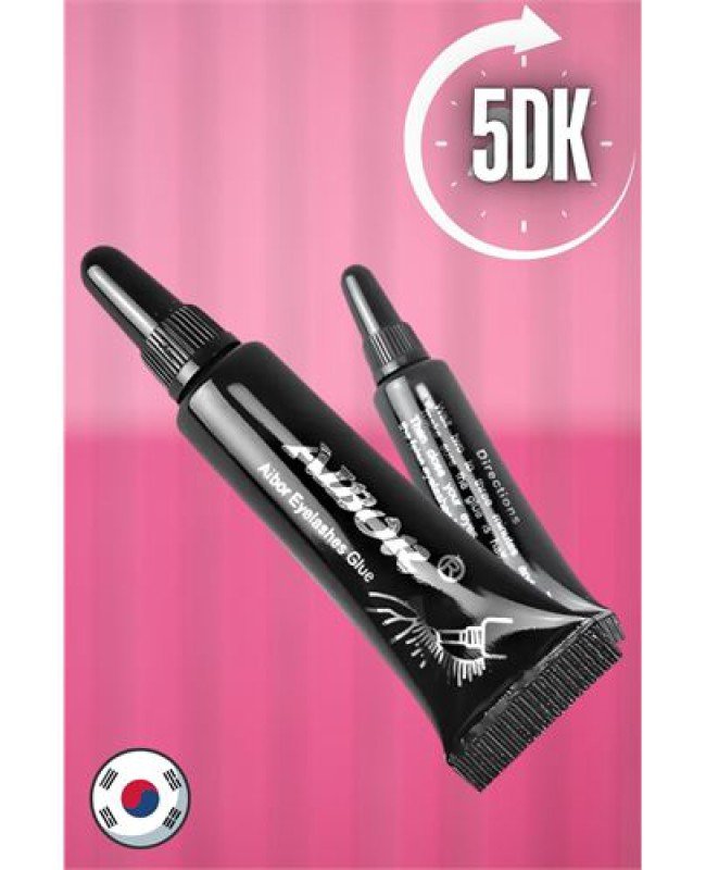 Kirpik Yapıştırıcı SİYAH 5 dk da Hızlı Kirpik Yapıştırıcı AIBOR