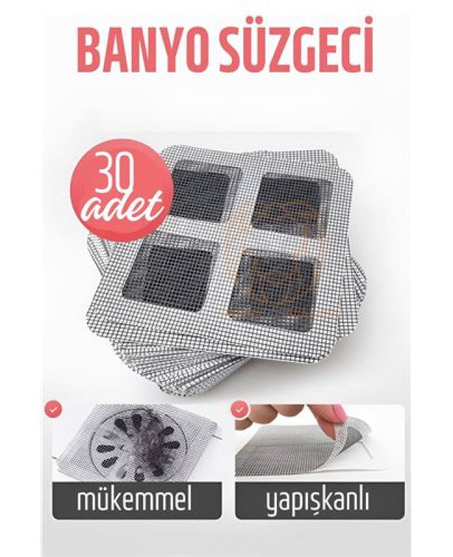 Banyo Gider Süzgeci 30 ADET