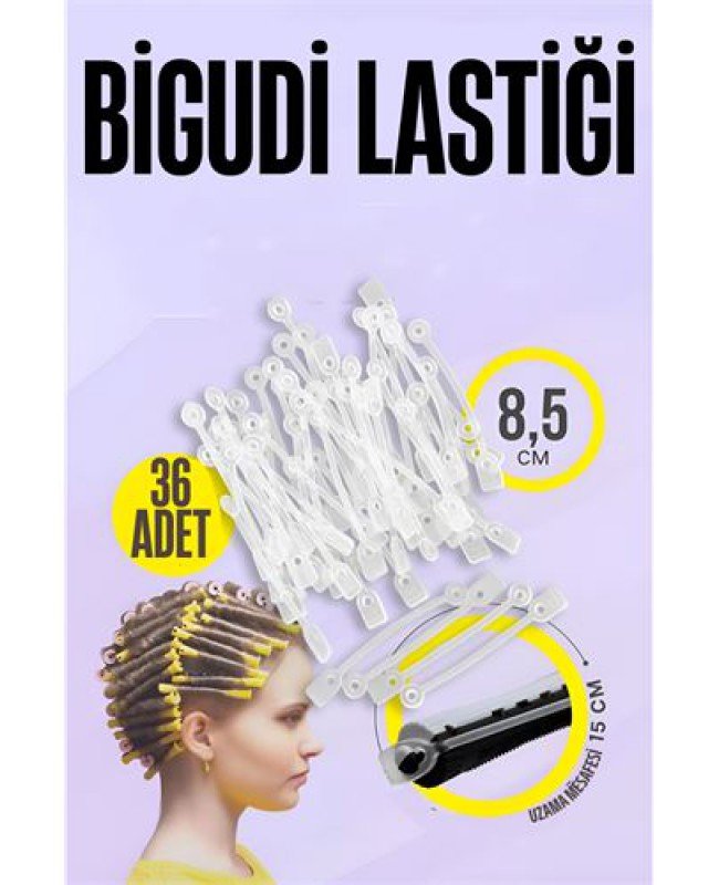 Bigudi Lastiği Perma Lastikleri 36 ADET