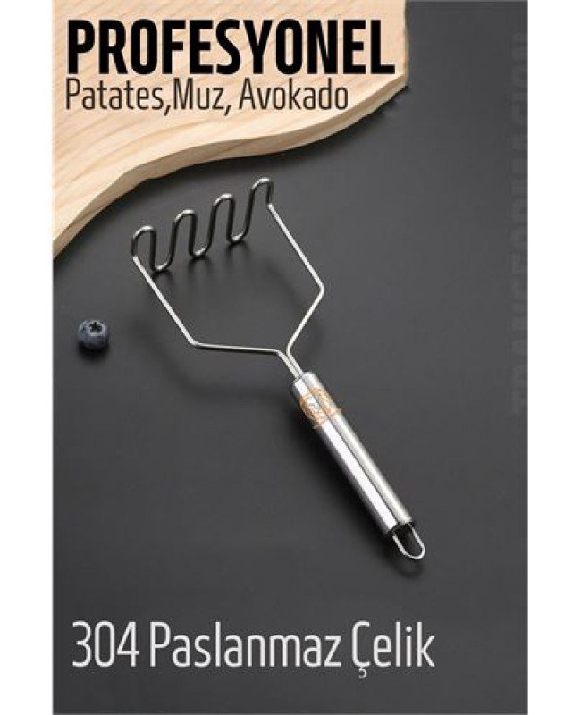 Patates Ezici 304 Paslanmaz Çelik Havuç Muz Avokado Ezici