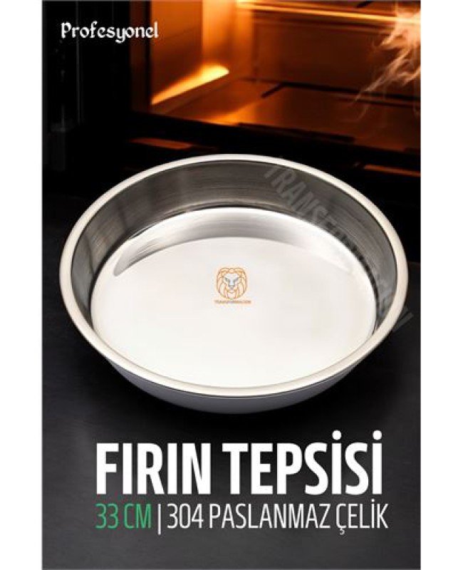 Çelik Fırın Tepsisi 33 cm 304 Paslanmaz Çelik Çelik Fırın Tepsisi 33 cm 304 Paslanmaz Çelik