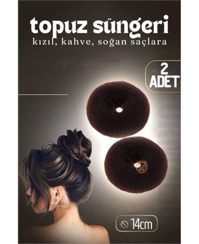 Kahve Saç Topuz Süngeri 2 ADET 14 CM Çap 6 cm Kalınlık Kahve Saç Topuz Süngeri 2 ADET 14 CM Çap 6 cm Kalınlık