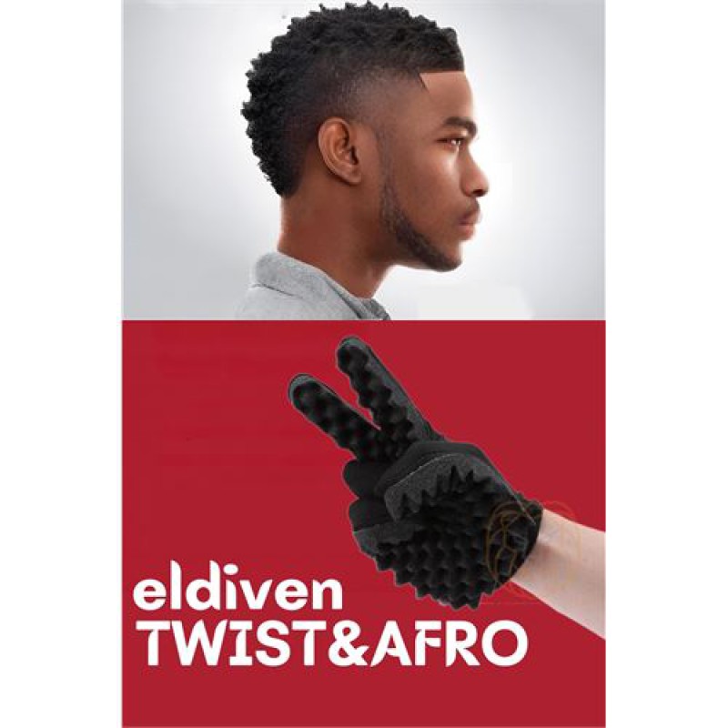 Afro Twist Süngerli Saç Eldiveni