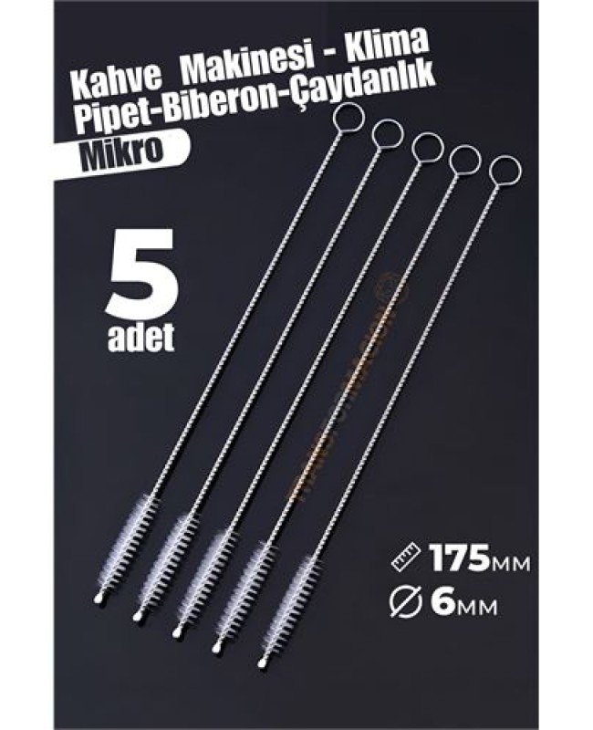 Mikro Fırça Klima Biberon Pipet Fırçası 5 Adet Mikro Fırça Klima Biberon Pipet Fırçası 5 Adet