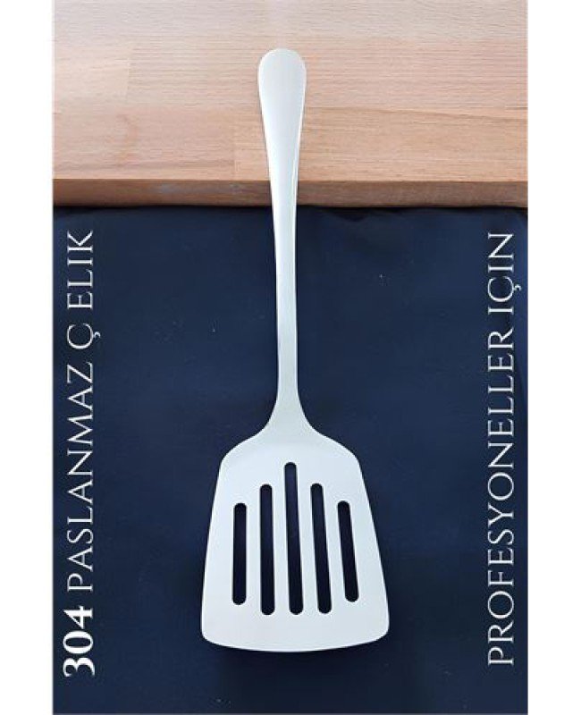Delikli Servis Spatulası 304 Paslanmaz Profesyonel