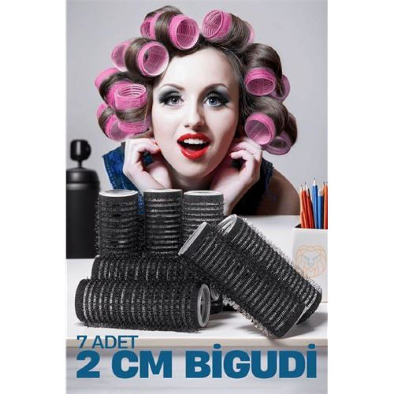 2 cm Bigudi 7'li Paket 719263 2 cm Bigudi 7'li Paket 719263