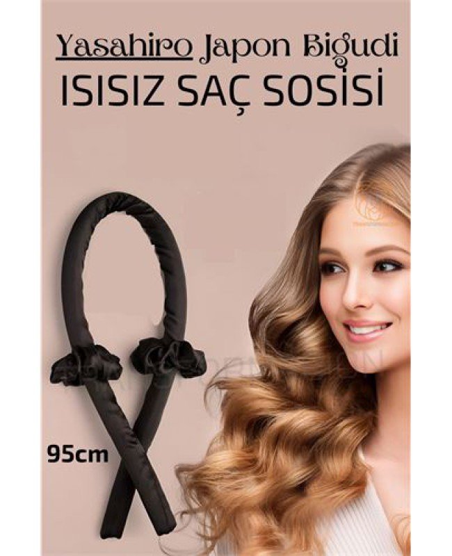 Saç Sosisi Isısız Saç Şekillendirici Saten Japon Bigudisi