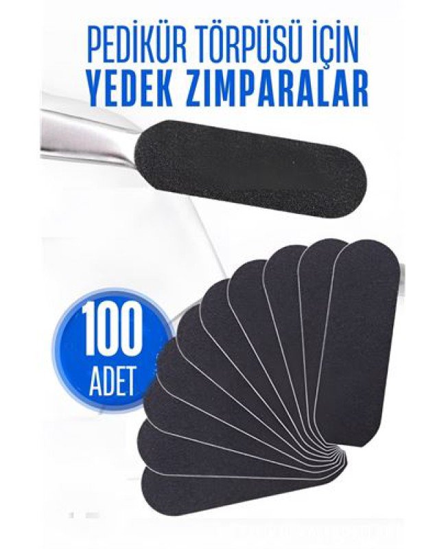 Ayak Törpü Yedeği Yapışkanlı Törpü Zımparası Pedikür Törpü Yedeği 100 ADET