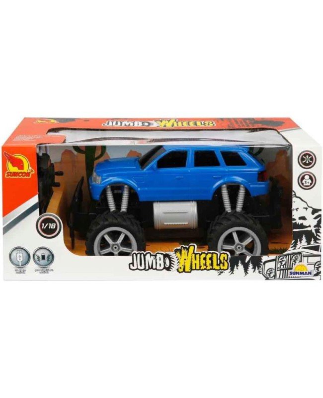 80012 1:18 Uzaktan Kumandalı Jumbo Wheels Usb Şarjlı Araba