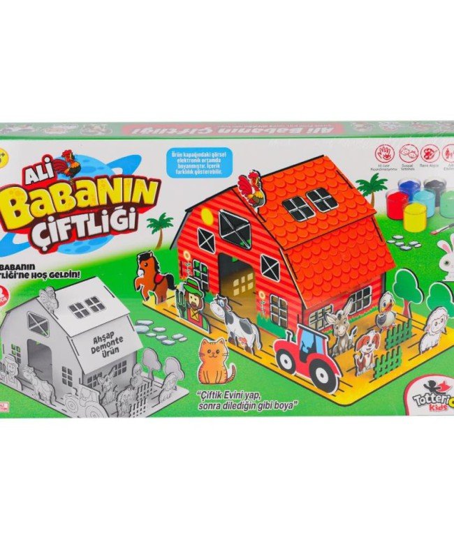 8202 Ali Babanın Çiftliği 3D Puzzle ve Boyama -Totteriq