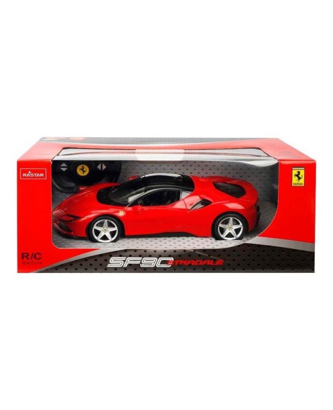 97300 1:14 Ferrari SF90 Stradale Işıklı Uzaktan Kumandalı Araba 34 cm -Sunman