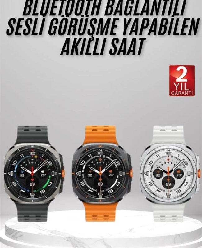 Akıllı Saat Amoled Ekran Bluetooth Bağlantılı Sağlık Takibi GPS Uyumlu