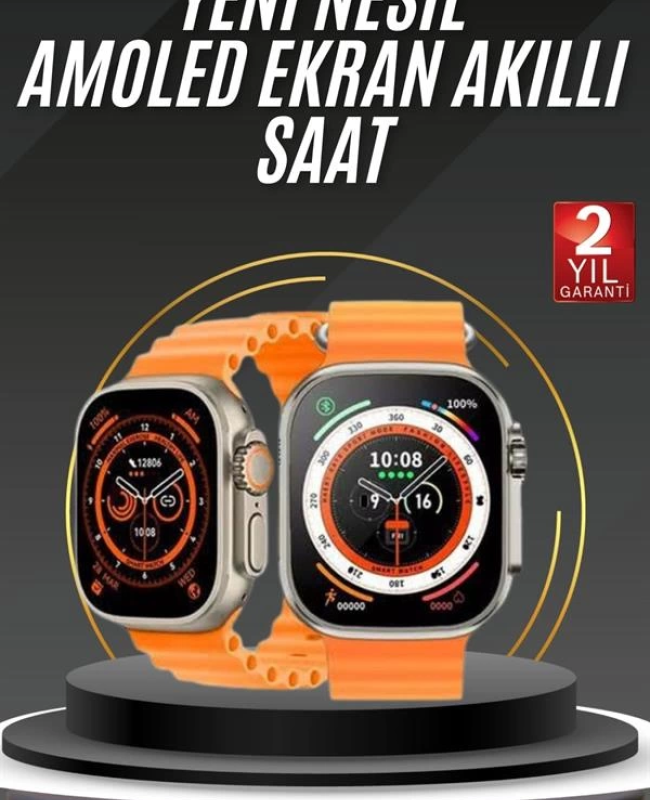 Akıllı Saat Android ve İOS Uyumlu 49 MM NFC Özelliği GPS Takibi