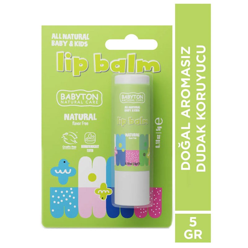 Babyton Bebek ve Çocuklar İçin Doğal Dudak Koruyucu Balm Naturel