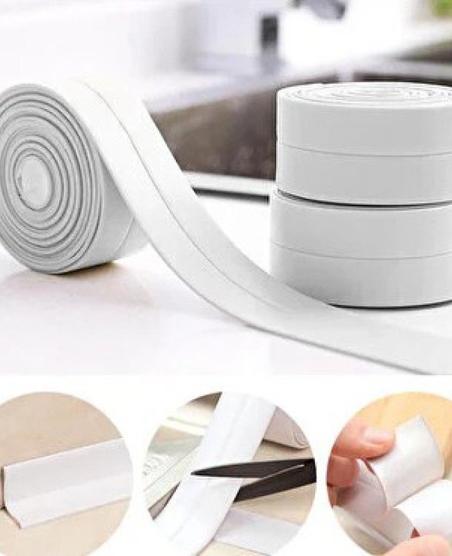156 gr BEYAZ Su Sızdırmaz Lavabo Kenar Bandı (3.2m) 156 gr BEYAZ Su Sızdırmaz Lavabo Kenar Bandı (3.2m)