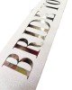   Beyaz Üzeri Gümüş Büyük Bride To Be Yazılı Simli Işıltılı Kuşak Kemer 10x80 Cm