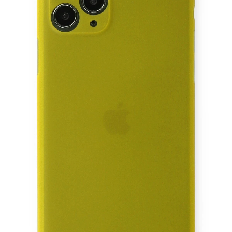 BFS  iPhone 11 Pro Max Kılıf PP Ultra İnce Kapak - Sarı