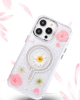 BFS iPhone 14 Pro Max Flower Magsafe Kapak - Sarı-TB76399 BFS iPhone 14 Pro Max Flower Magsafe Kapak - Sarı-TB76399