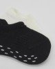 Bistyle 2'Li Sneakers Kaymaz Basic Penye Çorap BS20103 Siyah Ekru