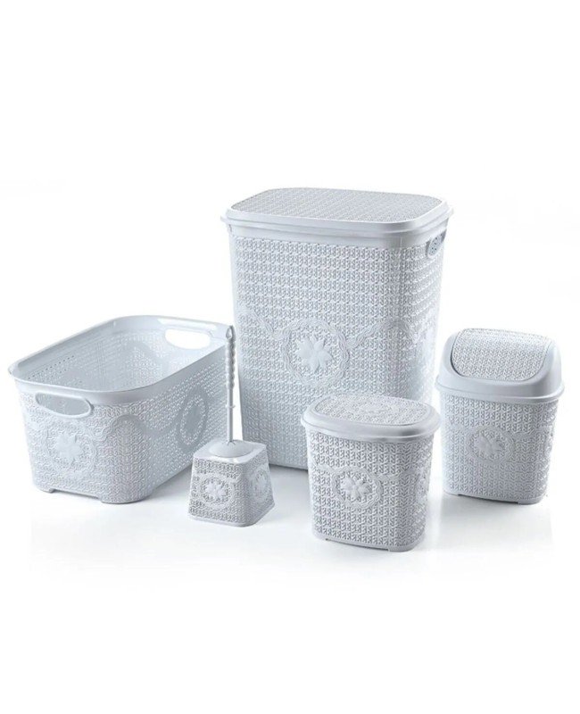 Çeyiz Seti Rattan 5 Parça Örgülü Çeyiz Seti