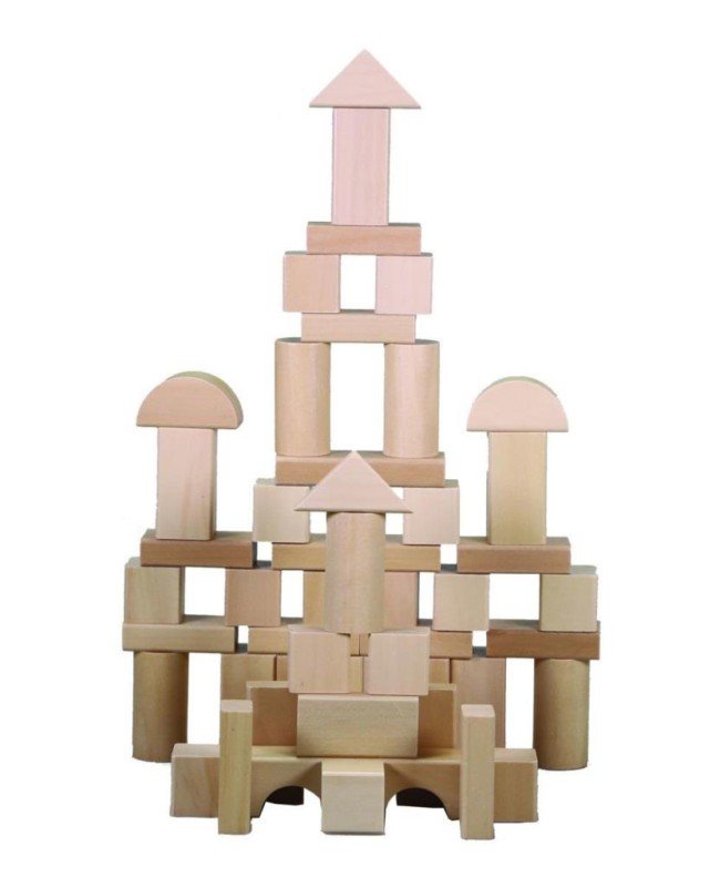 CS-8832 NATURAL AHŞAP BLOK 50 PARÇA